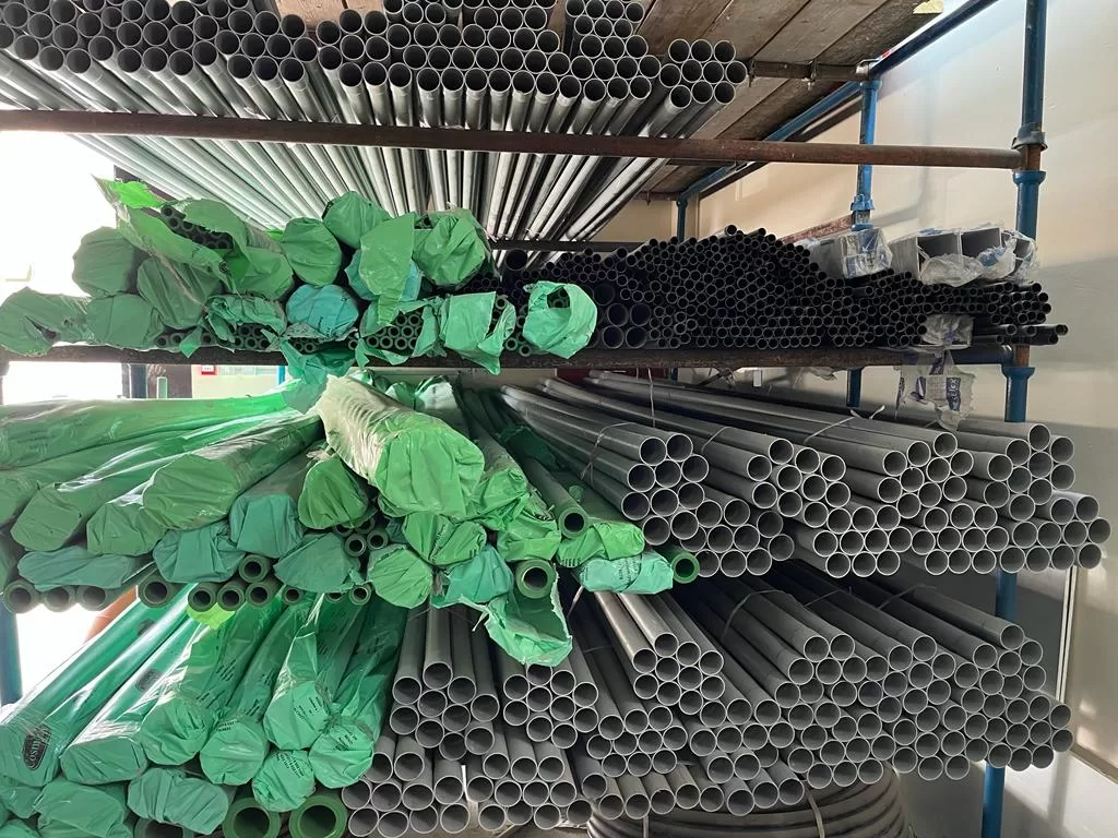 Project piping materials prepared for UAE construction sites